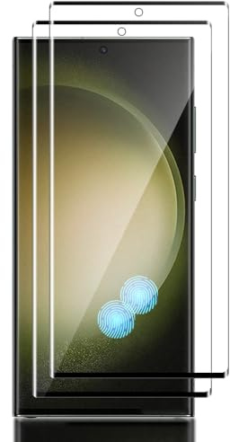 Tzstz 2 Piezas con Samsung Galaxy S23 Ultra Pantalla Protector Compatible ，9H Dureza，Anti-arañazos, Vidrio Templado Protector