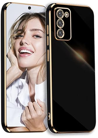 POUHYE Handyhülle für Samsung Galaxy S10 Lite / A91 / M80S Hülle, Mädchen Galvanisierte Kameraschutz Weich Silikon Schutzhülle Ultra Dünn Case Stoßfeste Hülle Samsung S10 Lite / A91 / M80S Schwarz