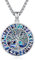 Eusense Collana dell'Albero Della Vita Vichingo in Argento 925 Ciondolo dell'Albero Della Vita Vichingo Catena di Rune Amuleto Nordico Vichingo Protezione Gioielli Regalo per Uomini Donne