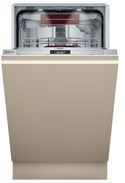 Neff Aqua Stop S857ZMX03E, N 50, Smart lavastoviglie completamente integrato, 45 cm, cassetto portaposate, asciugatura zeolite, lavabile in lavastoviglie, cestello superiore regolabile in altezza,