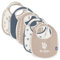 Jollein Lätzchen Baby - Funky - 5er Pack - Lätzchen Wasserdicht - Mit Klettverschluss - Babylatz - Sabberlätzchen Baby