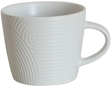 wongwongcat Tasse à café zen en céramique à motif d'eau, tasse à café avec poignée, tasse à lait, tasse à latte, tasse à eau, tasse à thé de l'après-midi (blanc)