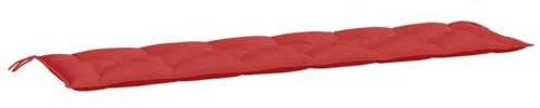 vidaXL Gartenbank-Auflage Rot 200x50x7 cm Oxford-Gewebe