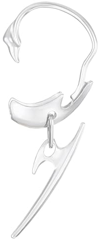 Wendalern Punk Ohrmanschette Cyberpunk Dart Ohrclip Nicht Stechend Dolch Ohr Kletterer Krabbler Unregelmäßig Baumelnd Knorpel Ohrringe Halloween Modeschmuck Für Frauen