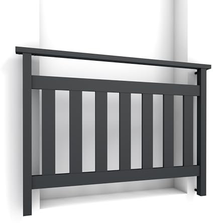 AluVert Aluminium French Juliet Balcony Security Powder-coated Balustrades (1, 100x100cm)