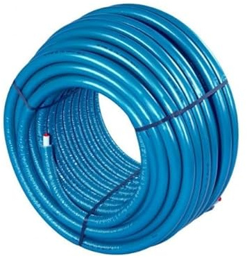 Uponor Verbundrohr Uni Pipe Plus 20 mm mit Isolierung 6mm- ring 75m 1091724 blau
