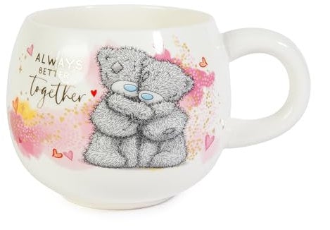 Me to You Tatty Teddy Large Mug On Gift Plinth - Official Valentine's Day Collection, White, Red
