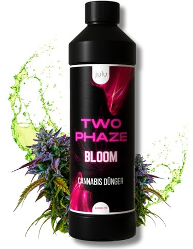 JULU Two Phaze Bloom Cannabis Dünger XL, ertragreiche Blüten und kräftiger THC-Gehalt, bis zu 40 Pflanzen, Hanf Dünger für Blütenphase - 1000ml