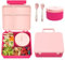 Fiambrera infantil con recipiente térmico de 300 ml para alimentos, fiambrera a prueba de fugas, fiambrera para niños con 4 compartimentos, bolsa de almuerzo aislada, sin bisfenol A, caja térmica para