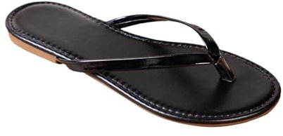Damen Flache Flip Flop Sandale Hausschuhe für Frauen Lässige Mode Böhmische Strandschuhe Flip Flops Zehentrenner Damen mit bequemer Sohle Elegant Slippers für Sommer Relaxen Hochzeit