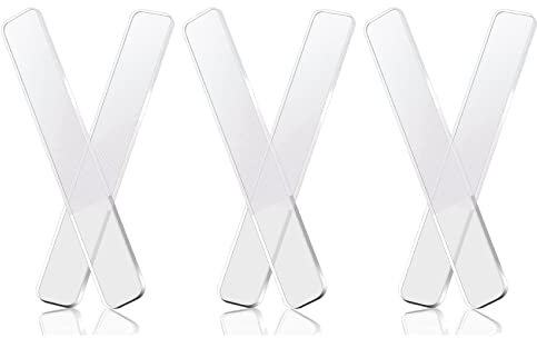 Echwave 3 x Glass Nail Shiner Nail Files Made of Nano Glass Crystal Nail Buffer Shine Polisher for Natural Fingers Nails Toes Nails
