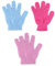 TIXQOLO 3 Paires De Gants Exfoliants, Gant de Douche Exfoliante Gant Corps a Gommage,Gants De Bain Exfoliants, gant exfoliant corps, Gants De Bain à Cinq Doigts Pour Hommes (3 Colore)