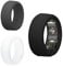 kwmobile 3x Smart Ring Protective Covers - M size 11-13 - Silicone Cases - Black/Grey/Transp - Compatible with Oura Ring Gen 3