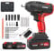 NAWIN Cordless Impact Wrench, 1/2 Inch, 600N.m(450 ft-lbs) Brushless Impact Gun with 2×4.0Ah Batteries, Power Impact Wrench with Sockets Kit and Fast Charger