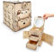 fisca 3D Holzpuzzle Mechanische Schatzkiste, Katze Schmuckkästchen Baukästen für Kinder & Erwachsene, Brain Teaser DIY Handwerk Kit Hobbys Projekte Geschenk für Teens Mädchen Frauen
