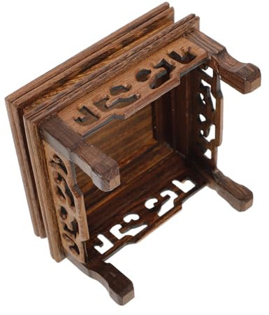 ANDRESLAD Espositore Antico in Legno per Vasi Bonsai Porta Piante Stile Rustico