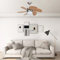 XGWKCNV Furniture Select Deckenventilator mit Licht 76 cm hellbraun