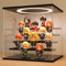 Acryl Vitrine / Schaukasten / Display Case / Acryl Box für Modellautos, Figuren, Sammlerstücke | mit LED Beleuchtung (5-Stufen, 30x28x29,5 cm)