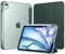 MoKo Cover per iPad Air 11 Pollici Case M3/M2 2025/2024, iPad Air 5a/4a Gen 10,9 Custodia 2022/2020 con Portapenna, Cover Trifold Sottile e Leggera con Retro in PC Rigido Traslucido, Verde notte