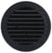 Rejilla de ventilación redonda empotrable con mosquitera fabricada en ABS de color gris antracita Ø10cm Ø12,7cm EDM