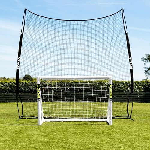 FORZA Pop-Up Stop that Ball™ – 3 m Hoch Ballstoppsystem | Tragetasche und Bodenankern enthalten | 3 m – 15 m Größe erhältlich | Ballstoppnetz für den Garten