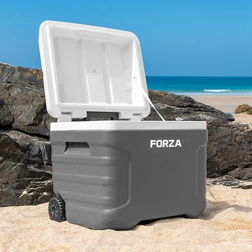FORZA IceGuard - Hielera portátil con ruedas con asa y ruedas, mantiene el contenido frío durante 72 horas, ideal para playa, barbacoa o deportes de equipo [20L 41L 47L 98L]