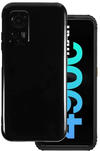 OAGELIM Hülle kompatibel mit AGM H6 Case Stoßfeste TPU Weiche Flexible Schützende Handyhülle mit Kratzfestigkeit und Militärischer Fallschutz (Schwarz)