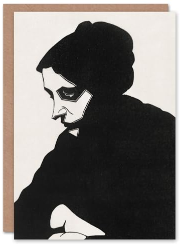 Artery8 Samuel J De Mesquita Art Card Stylised Portrait of a Woman
