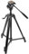 Walimex FW-3970 Semi-Pro Stativ mit Neiger, Kamerastativ höhenverstellbar bis 172 cm, Fotostativ belastbar bis 4 kg, Dreibeinstativ mit Stativkopf, 2 Wasserwaagen, Libelle, Schnellwechselplatte
