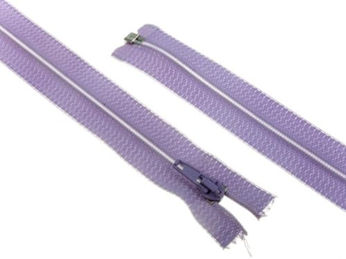 Nylon Open End Coat Zip - Lilac