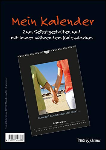 Mein Kalender: Bastelkalender (schwarz) immerwährend