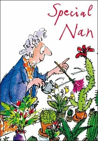 Woodmansterne Quentin Blake Nan's Birthday Card - Watering