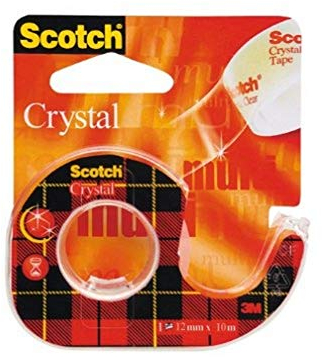 Scotch™ 600H1210 cristal set de 1 rouleaux de ruban adhésif 12 mm x 10 m