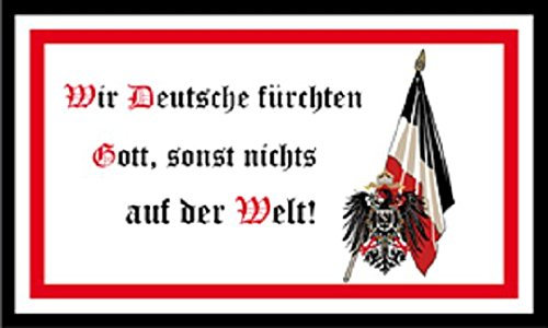 U24 Fahne Flagge Deutschland Wir fürchten nur Gott 90 x 150 cm