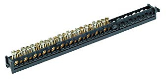Schneider Electric 13578 Bornier Répartiteur, 22 Trous, 80 A, 500V