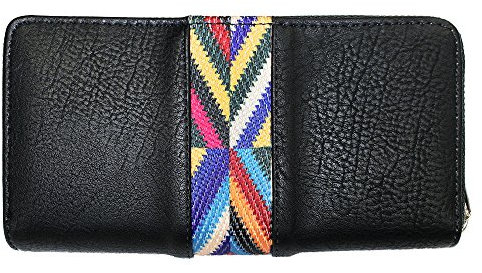 shenky Geldbörse für Damen Indianer Muster MML-902 (Schwarz)