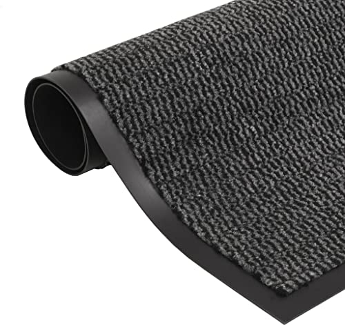 vidaXL Schmutzfangmatte Rechteckig Getuftet Türmatte Fußmatte Schmutzmatte Sauberlaufmatte Fußabtreter Türvorleger Matte 60x90cm Anthrazit