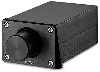 Nobsound High Precision Passive Preamp Volume Controller VOL Control HiFi-Vorverstärker ALPS (RCA&HiFi Version, Black)