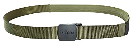 Tatonka Geldgürtel Travel Waistbelt 30mm - Gürtel mit Geld-Geheimfach an der Innenseite - 130 cm lang / 3 cm breit (olive)