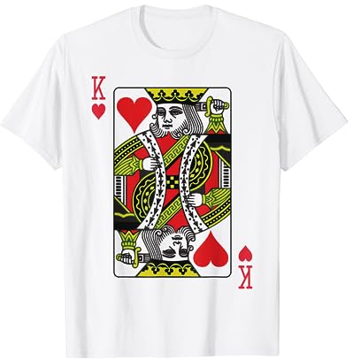 HERZKÖNIG KING Fasching Karneval Kostüm Spielkarte T-Shirt