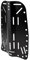 Scuba Diving Dive Diving Standard Backplate Aus Aluminiumlegierung, Schwarz