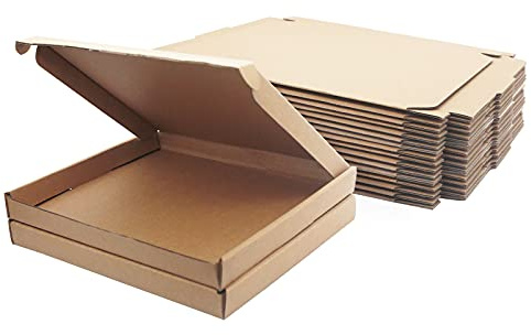 Corrugated Cardboard Shipping Boxes, 230x178x20mm Royal Mail Large Letter PiP Postal Boxes for Posting, Brown Packaging Mailing Boxes for Business, Storing or Gift(25 Pieces)