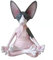 Rustikale dekorative Harz Tier Katze Yoga Pose Statue, Kitty Yoga Figur Statue, Meditationsraum Yoga Figur Yoga Pose Statue, Yoga Skulptur (Rosa Grau)