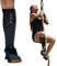 UNBROKENSHOP Schienbeinschoner Pro Schwarz 7 mm Neopren, Gewichtheben, Kreuzheben, Seilklettern, Boxspringungen für Damen und Herren, Einzelstück (S/M)