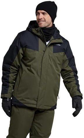 Mountain Warehouse Dusk III Mens Snowproof Ski Jacket Dark Khaki L