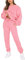 amropi Trainingsanzug Damen Pullover Sweatshirt und Jogginghose Warm Vlies Kleidungsset (Rosa,S)
