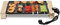 PAASHE Barbacoa eléctrica Parrilla de Interior 28 * 94 cm Electric Teppanyaki Table Grill, Plancha de la Barbacoa de la Barbacoa, Placa de no Palo, Sin Humo, 1700W (Color : Gold)
