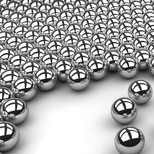 ZSHJGJR 100 Stück Stahlkugeln für Compoundbogen Bogenschießen Edelstahlkugeln 12mm 14mm Compoundbogen Zubehör (14mm)