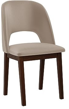 Mirjan24 Esszimmerstuhl Mireno II, B:48 x H:83 x T:54 cm, Polsterstuhl Rahmen aus Buchenholz Gepolsterte Sitzfläche aus Stoff Stuhl für Arbeitszimmer Esszimmer Küchenstuhl (Nuss/Paros 02)
