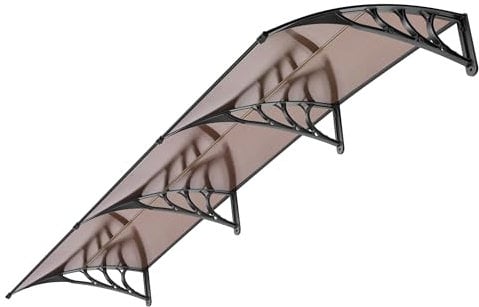 VIVOHOME Tenda Da Sole Per Finestra 100x300cm E Porta In Policarbonato Con Giunzioni Con Staffa